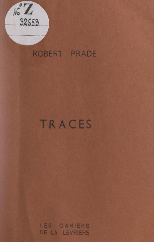 Couverture ebook de Traces, de Robert Prade