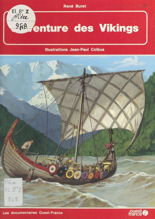Couverture ebook de L'Aventure des Vikings, de Buret R-Chevalier A
