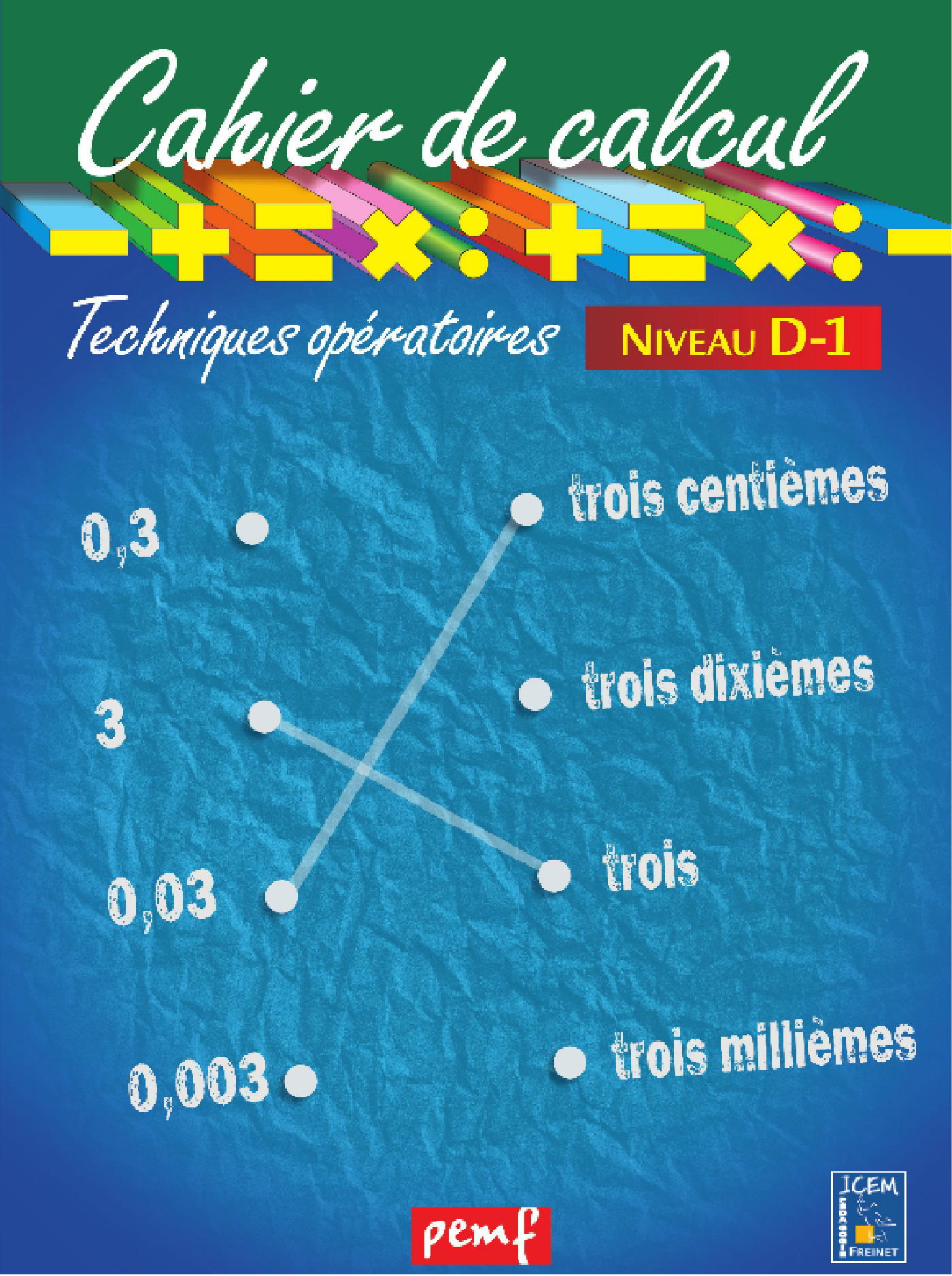 ebook cover of Cahier de calcul cycle 3 niveau 3A, by Collectif