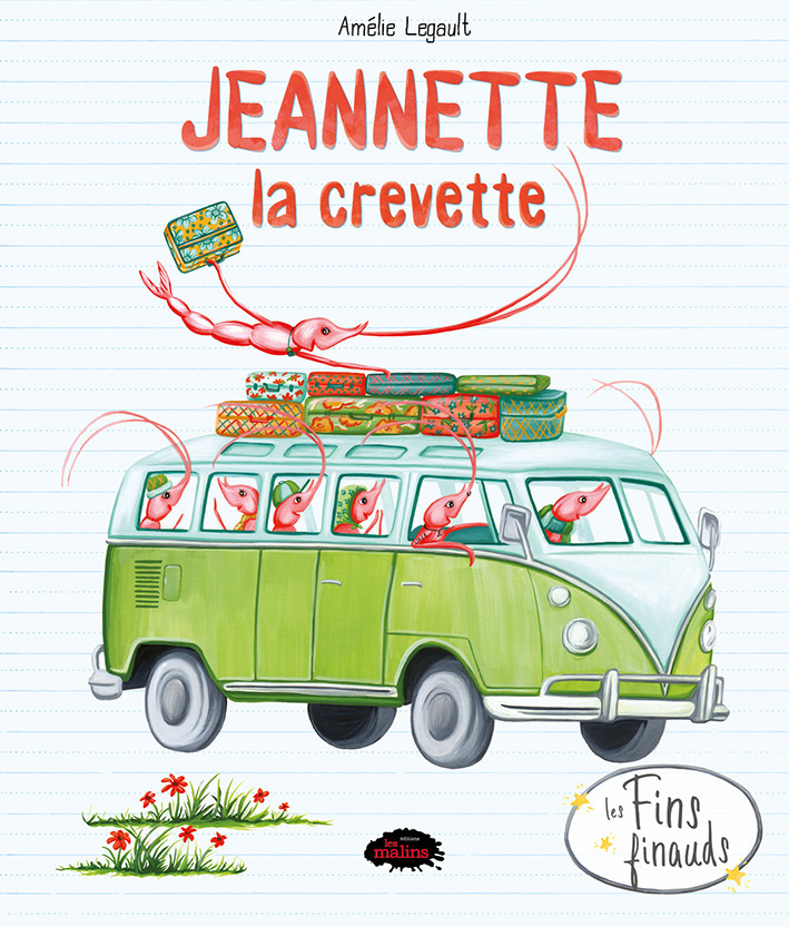 ebook cover of Jeannette la crevette, by Amélie Legault