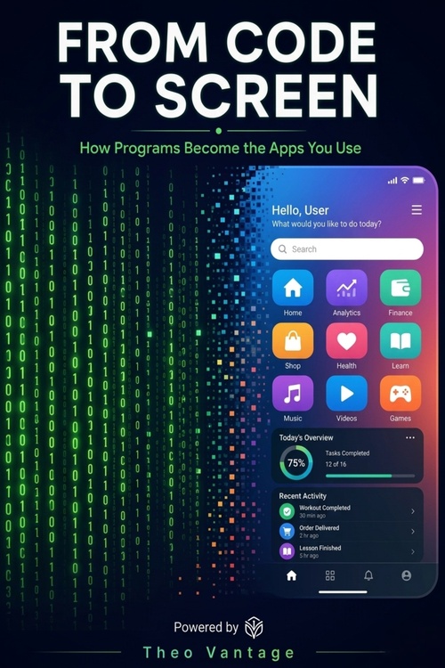 Couverture ebook de Code to Screen, de Theo Vantage