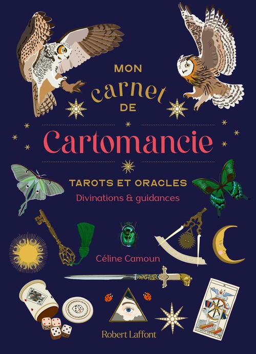 ebook cover of Mon carnet de Cartomancie - Tarots et Oracles, Divinations et guidances, by Céline Camoun