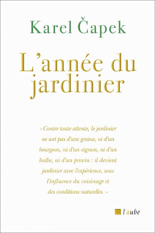 ebook cover of L'année du jardinier, by Karel CAPEK