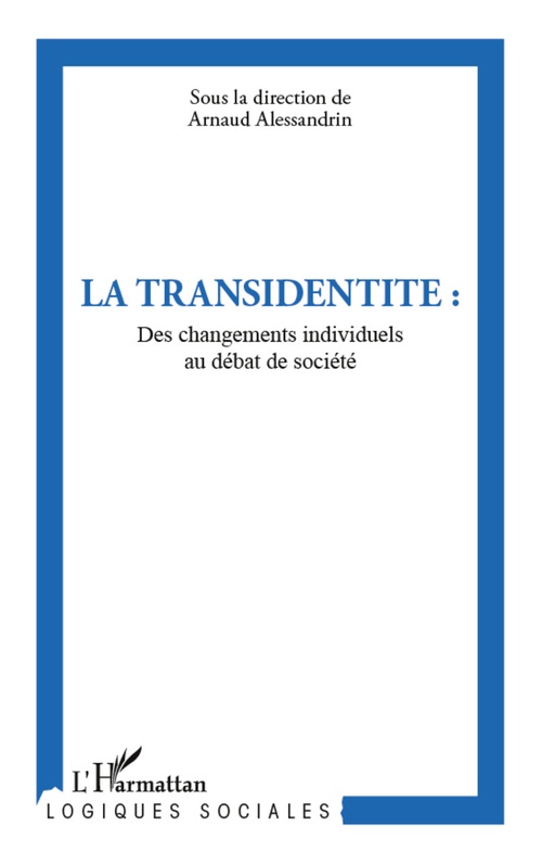 ebook cover of La transidentité, by Arnaud Alessandrin