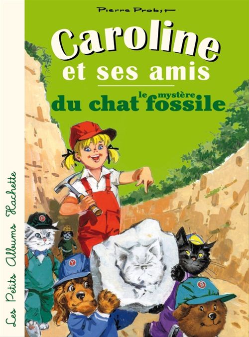 Couverture ebook de Caroline et ses amis - le mystère du chat fossile, de Pierre Probst