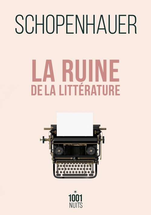 ebook cover of La ruine de la littérature, by Arthur Schopenhauer