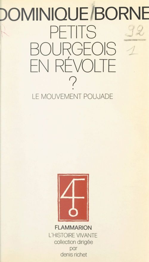 ebook cover of Petits bourgeois en révolte ?, by Dominique Borne