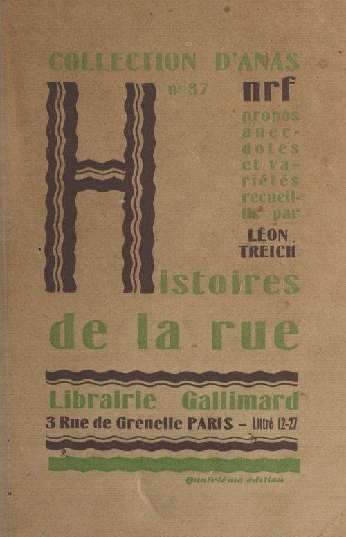 Couverture ebook de Histoires de la rue, de Leon Treich