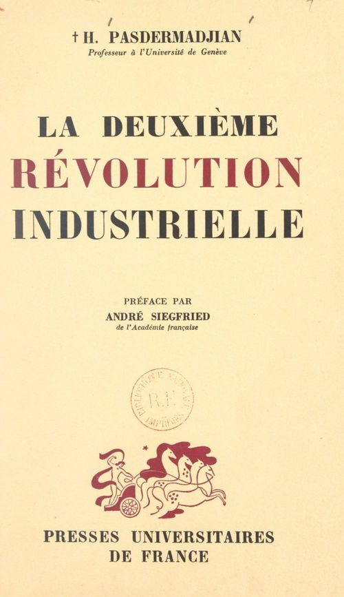 ebook cover of La deuxième révolution industrielle, by Hrand Pasdermadjian