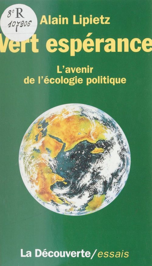 ebook cover of Vert espérance, by Alain Lipietz