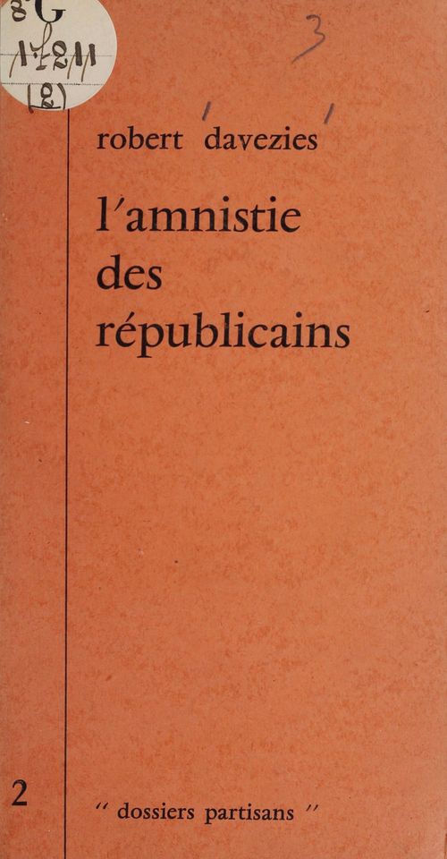 ebook cover of L'amnistie des républicains, by Robert Davezies