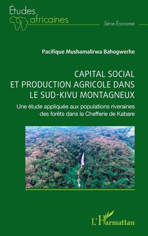 Couverture ebook de Capital social et production agricole dans le sud-kivu montagneux, de Pacifique Mushamalirwa Bahogwerhe