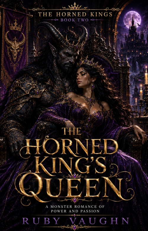 Couverture ebook de The Horned King's Queen, de Ruby Vaughn