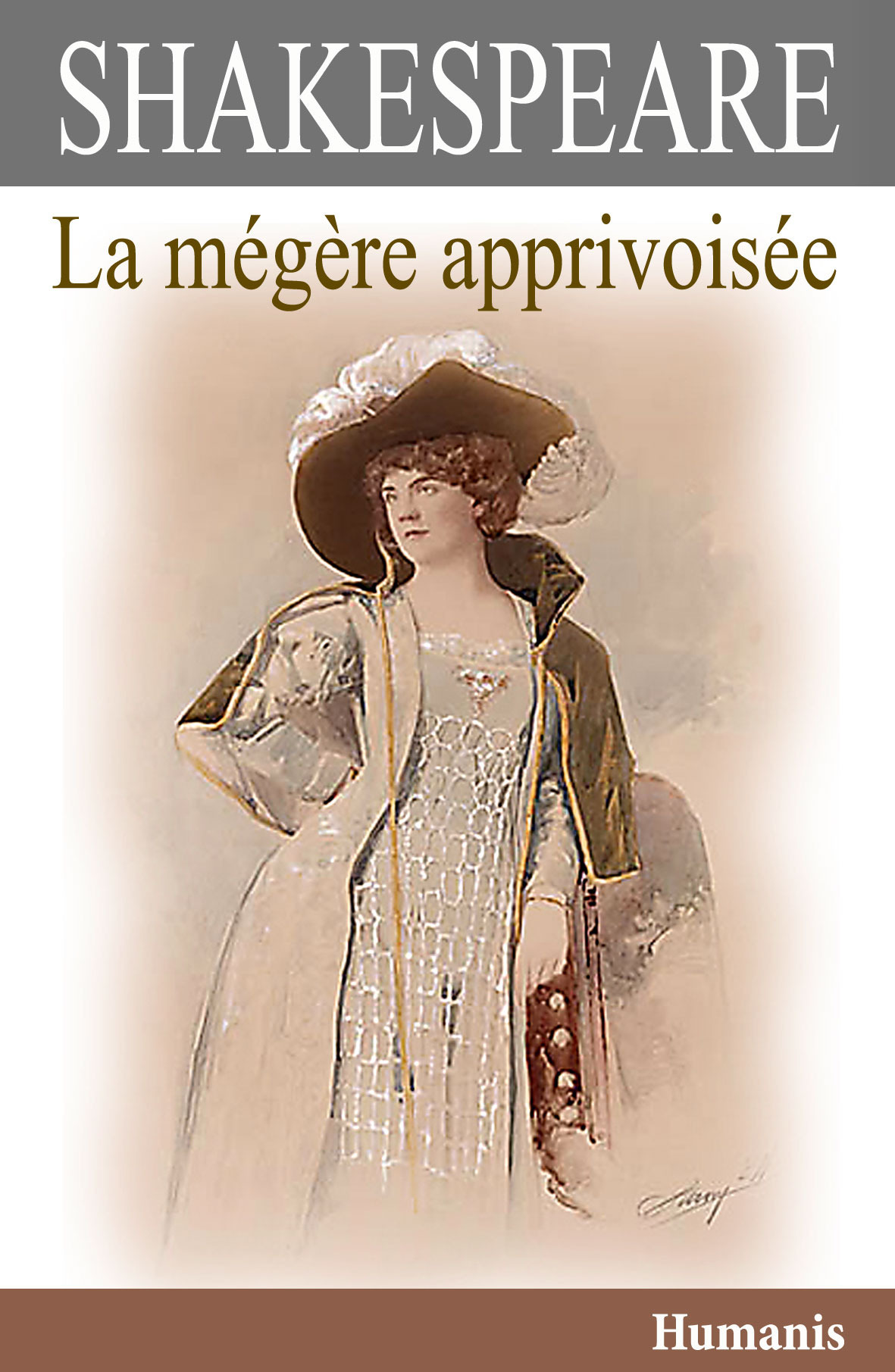 ebook cover of La mégère apprivoisée, by William Shakespeare