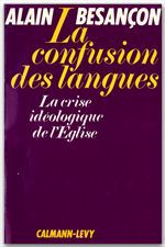 Couverture ebook de La Confusion des langues, de Alain Besançon