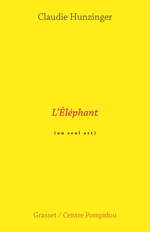 ebook cover of L'éléphant, by Claudie Hunzinger