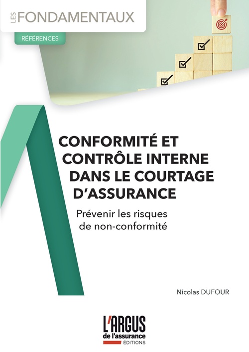 Couverture ebook de Conformité et contrôle interne dans le courtage d'assurance, de Nicolas Dufour