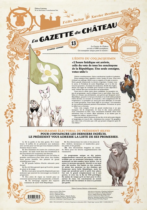 ebook cover of La Gazette du château (Tome 13), by Félix Delep, Xavier Dorison