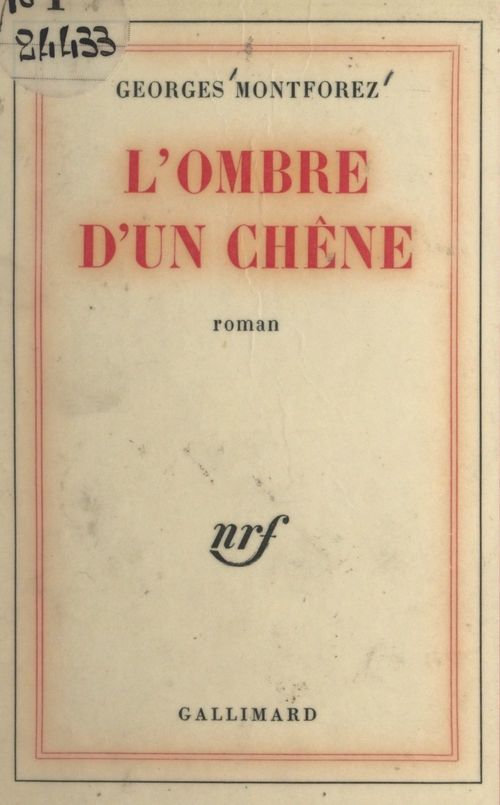 Couverture ebook de L'ombre d'un chêne, de Georges Montforez