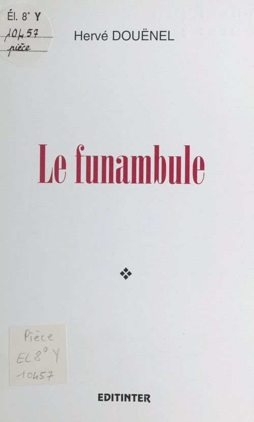 Couverture ebook de Le funambule, de Herve Douenel