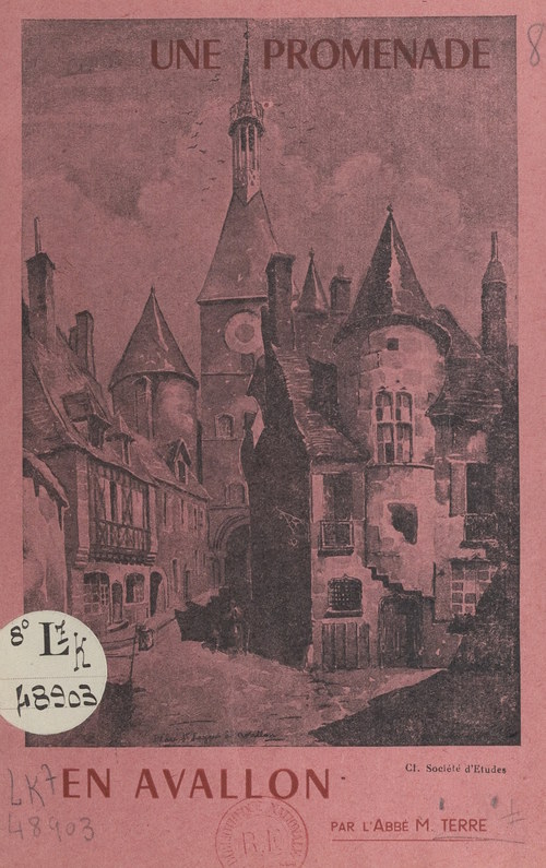 Couverture ebook de Une promenade en Avallon, de Marcel Terre