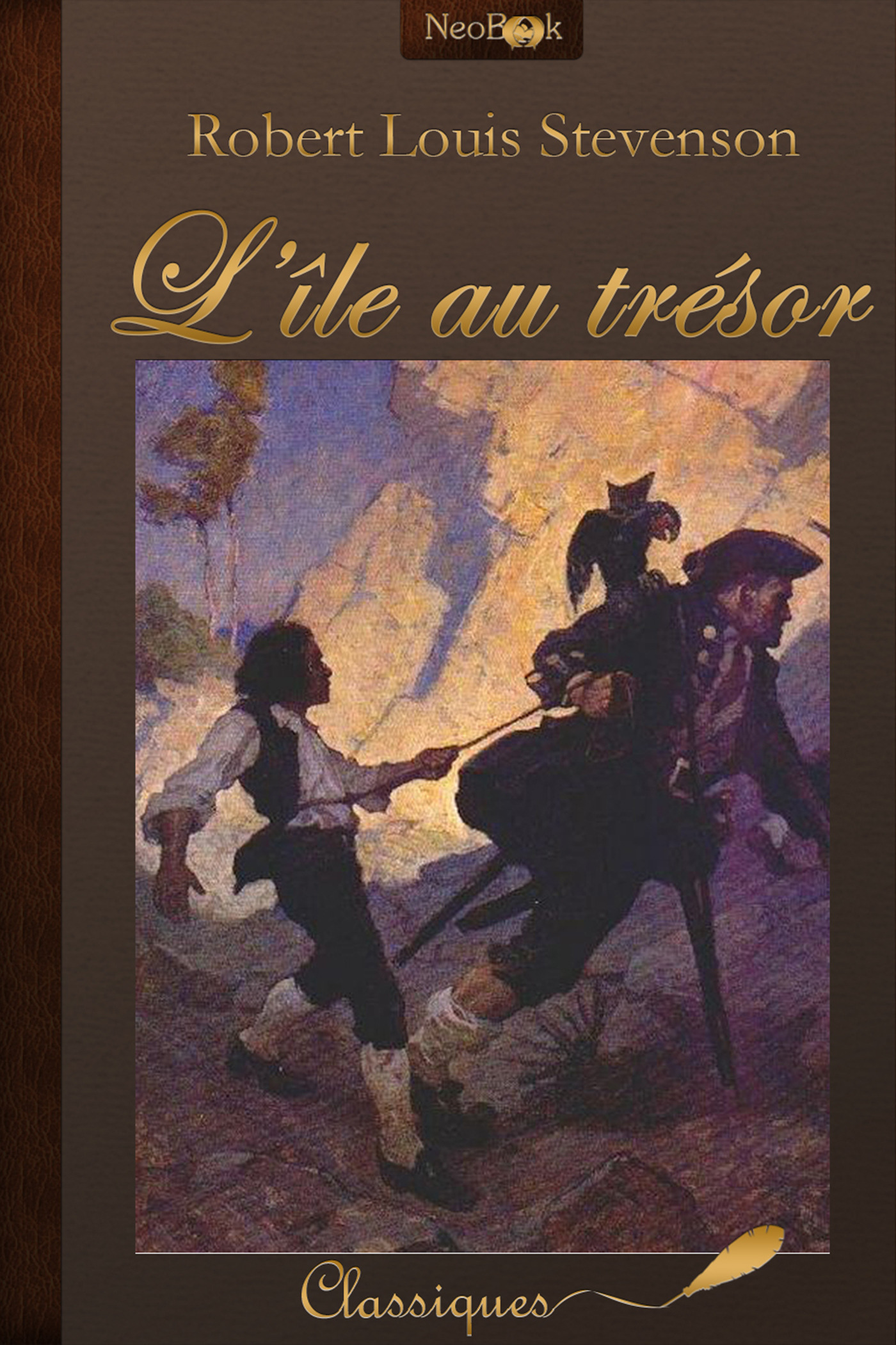ebook cover of L'Île au trésor, by Robert Louis Stevenson