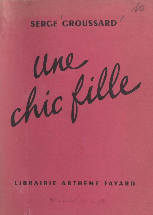 Couverture ebook de Une chic fille, de Serge Groussard