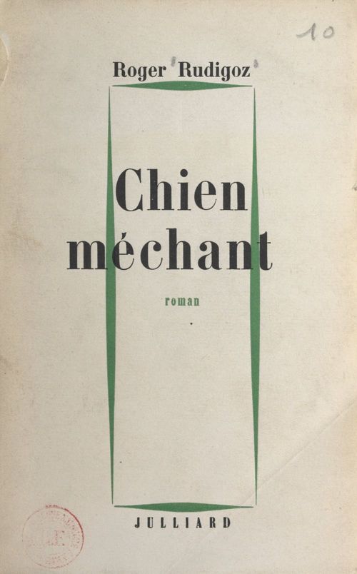 ebook cover of Chien méchant, by Roger Rudigoz