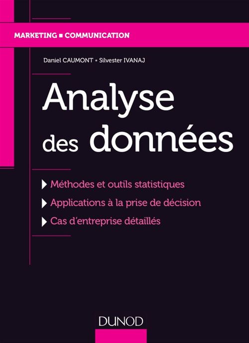 Couverture ebook de Analyse des données, de Daniel Caumont