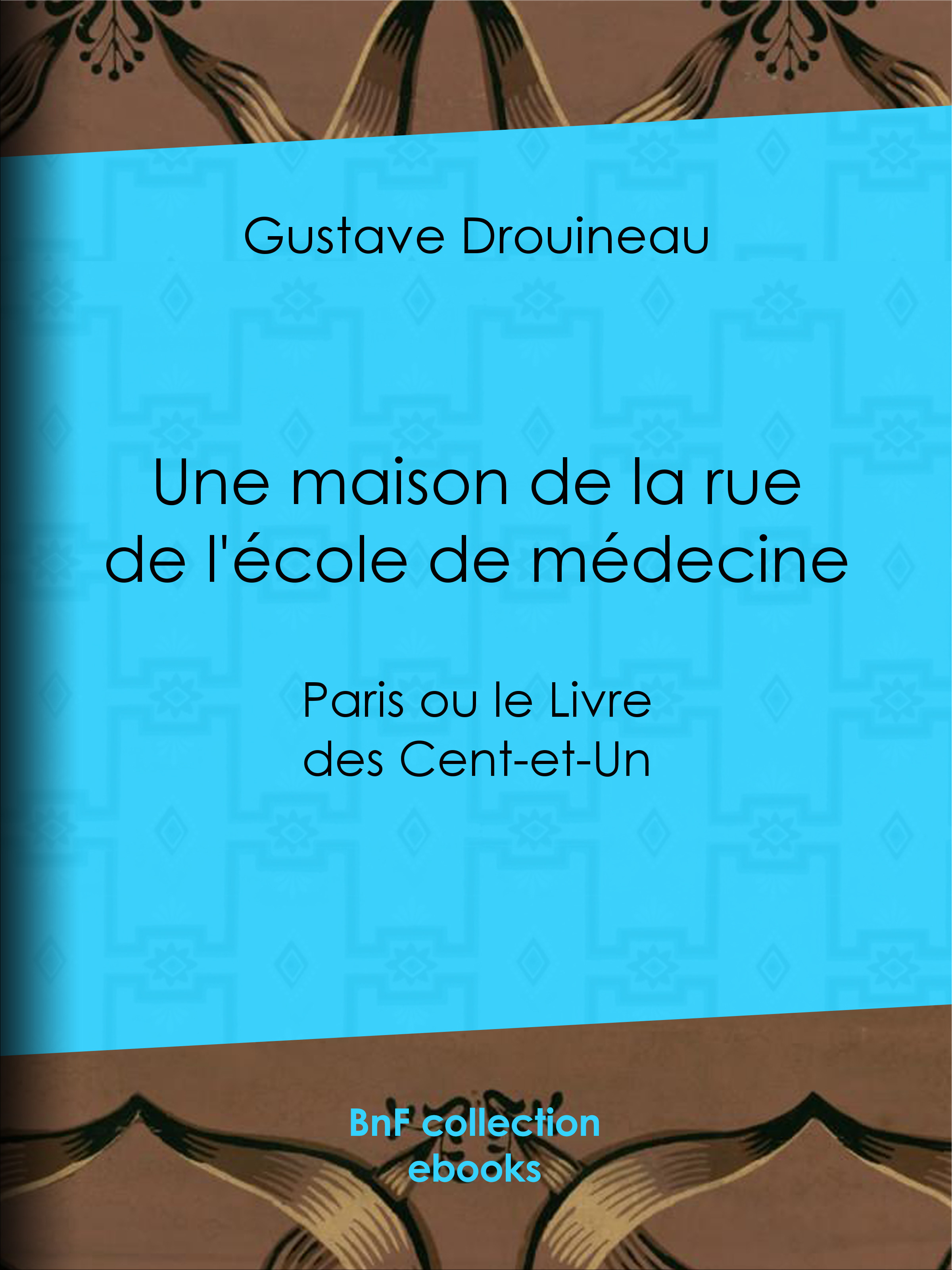 Couverture ebook de Une maison de la rue de l'école de médecine, de Gustave Drouineau
