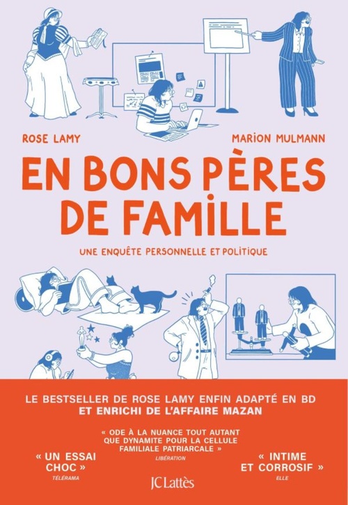Couverture ebook de En bons pères de famille - BD, de Rose Lamy