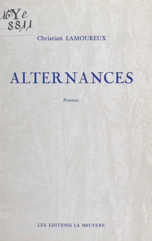 Couverture ebook de Alternances, de Christian Lamoureux