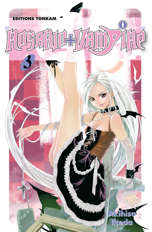Couverture ebook de Rosario + Vampire T03, de Akihisa Ikeda