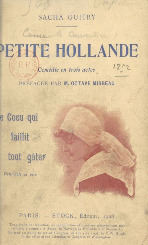 Couverture ebook de Petite Hollande, de Sacha Guitry