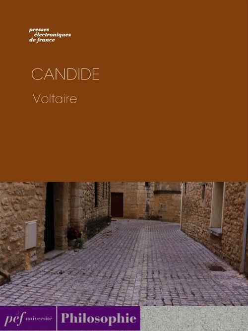 Couverture ebook de Candide, de Voltaire