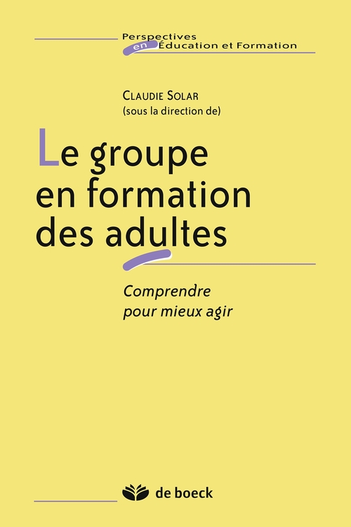 ebook cover of Le groupe en formation des adultes, by Solar