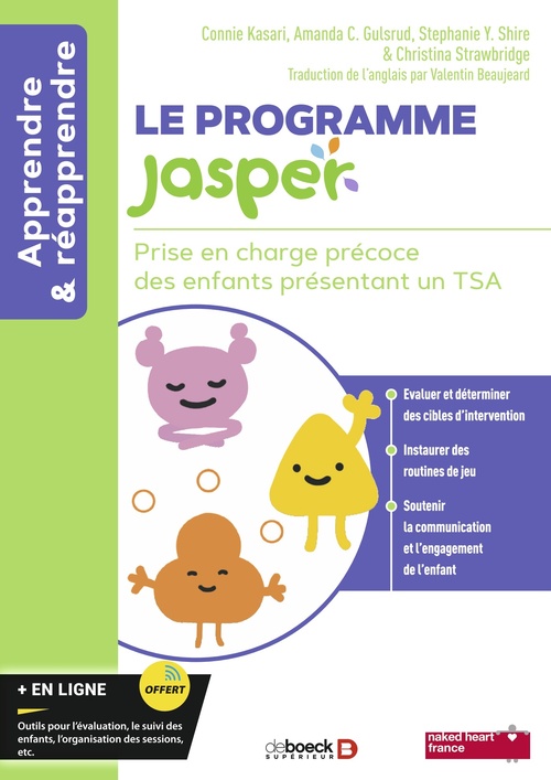 ebook cover of Le programme JASPER, by Connie Kasari, Amanda C. Gulsrud, Stephanie Y. Shire, Christina Strawbridge