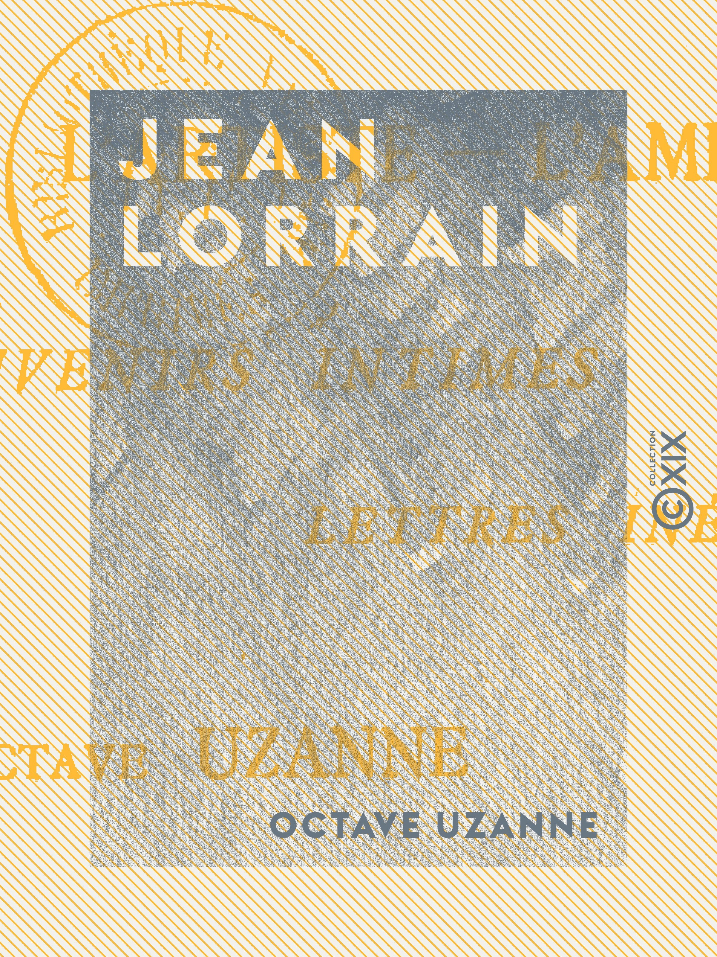 ebook cover of Jean Lorrain, by Octave Uzanne