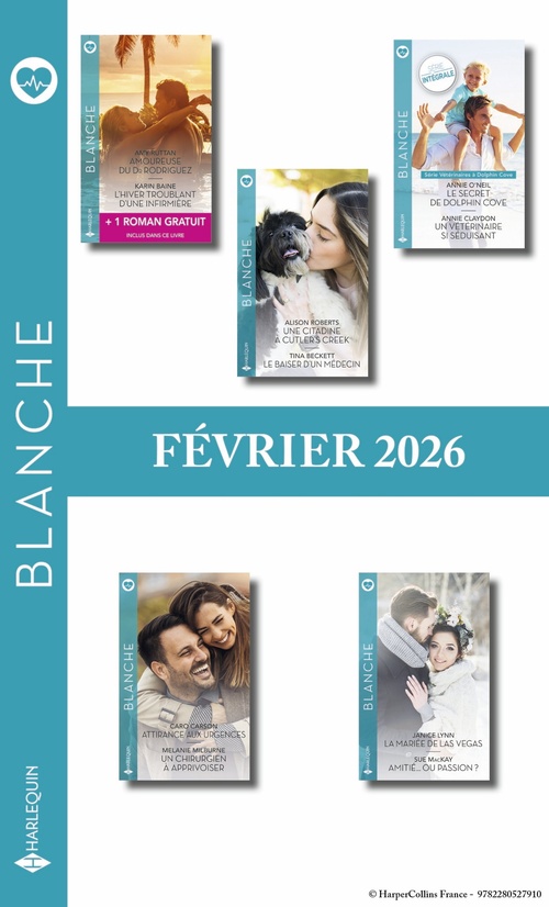 ebook cover of Pack mensuel Blanche - 10 romans + 1 titre gratuit (Février 2026), by Collectif