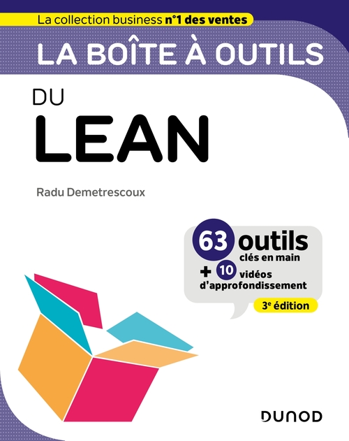 Couverture ebook de La boîte à outils du Lean - 3e éd., de Radu Demetrescoux
