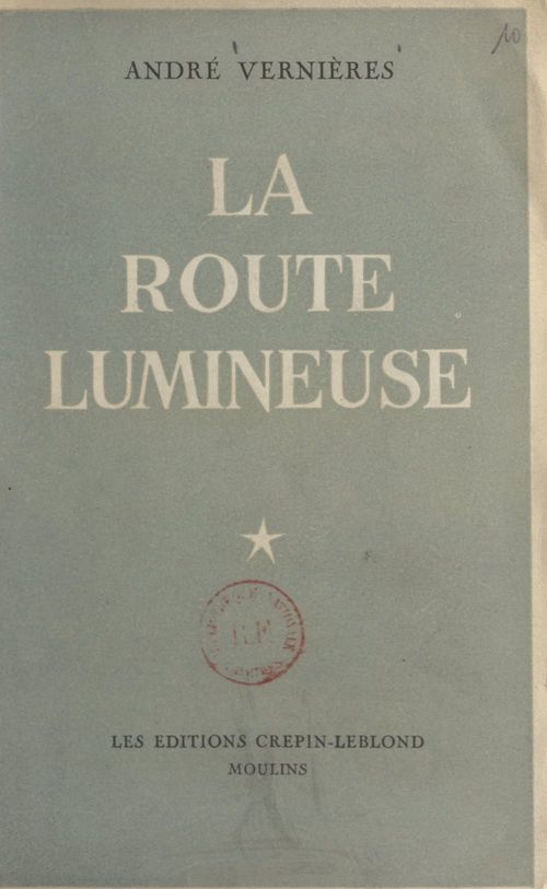 Couverture ebook de La route lumineuse, de Andre Vernieres