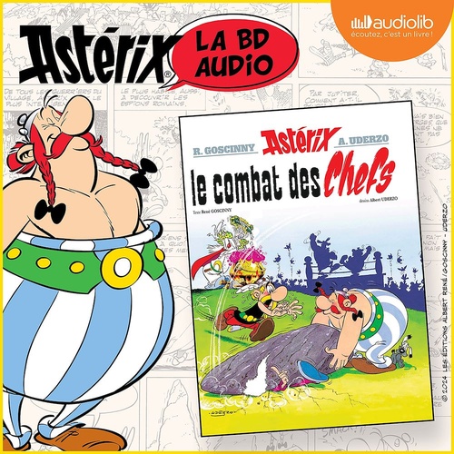 audiobook cover of Astérix - Le Combat des chefs, by Albert Uderzo, Rene Goscinny