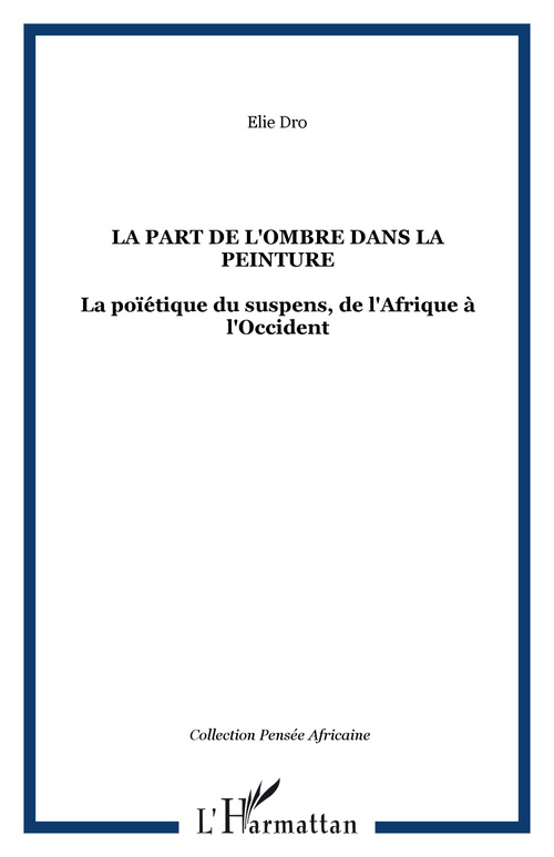 ebook cover of La part de l'ombre dans la peinture, by Elie Dro