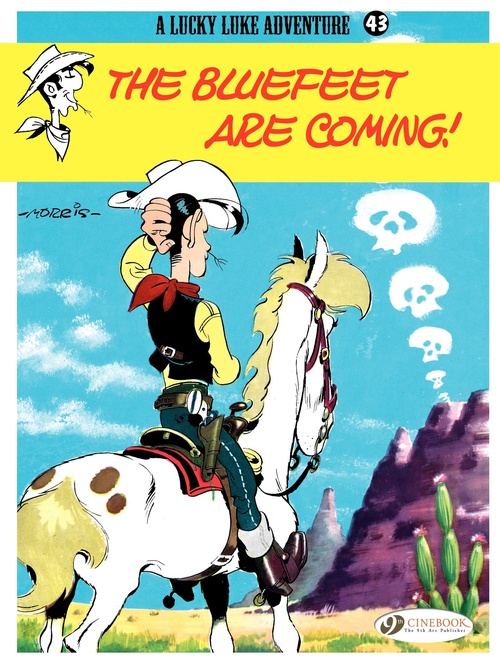 ebook cover of Lucky Luke - Volume 43 - The Bluefeet are coming!, by René Goscinny, Morris