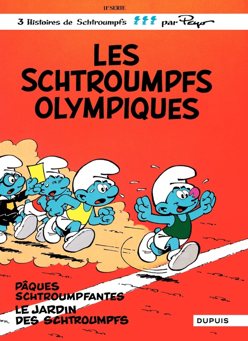 Couverture ebook de Les Schtroumpfs - Tome 11 - Schtroumpfs Olympiques, de Peyo