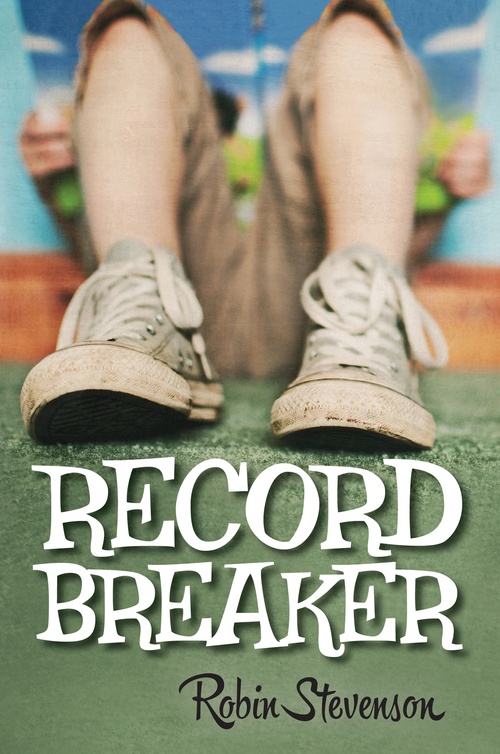 ebook cover of Record Breaker, by Robin Stevenson