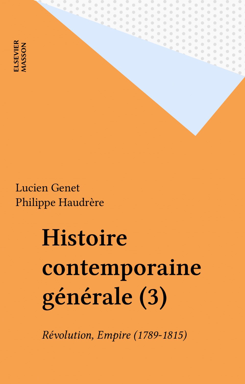 ebook cover of Histoire contemporaine générale (3), by Lucien Genet