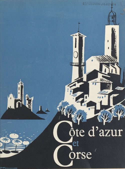 Couverture ebook de Côte d'azur et Corse, de Louis Pierrein
