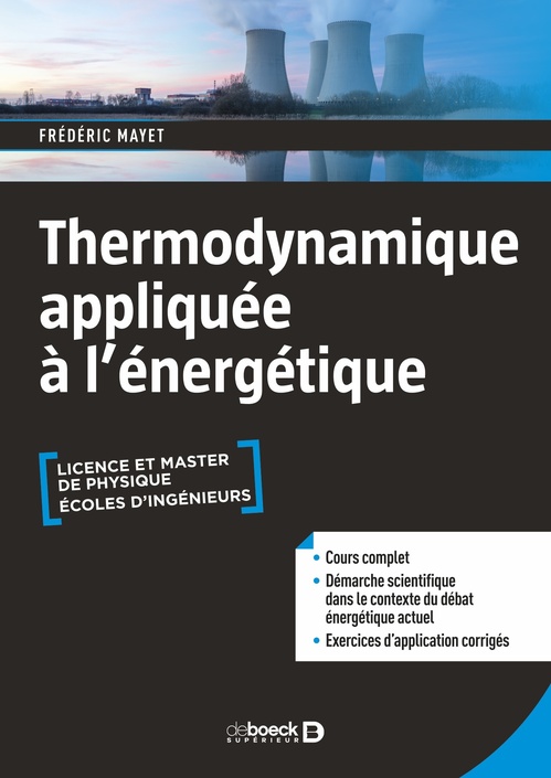 ebook cover of Thermodynamique appliquée à l´énergétique, by Frédéric Mayet