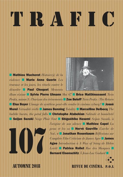 Couverture ebook de Trafic N° 107 (Automne 2018), de Collectif